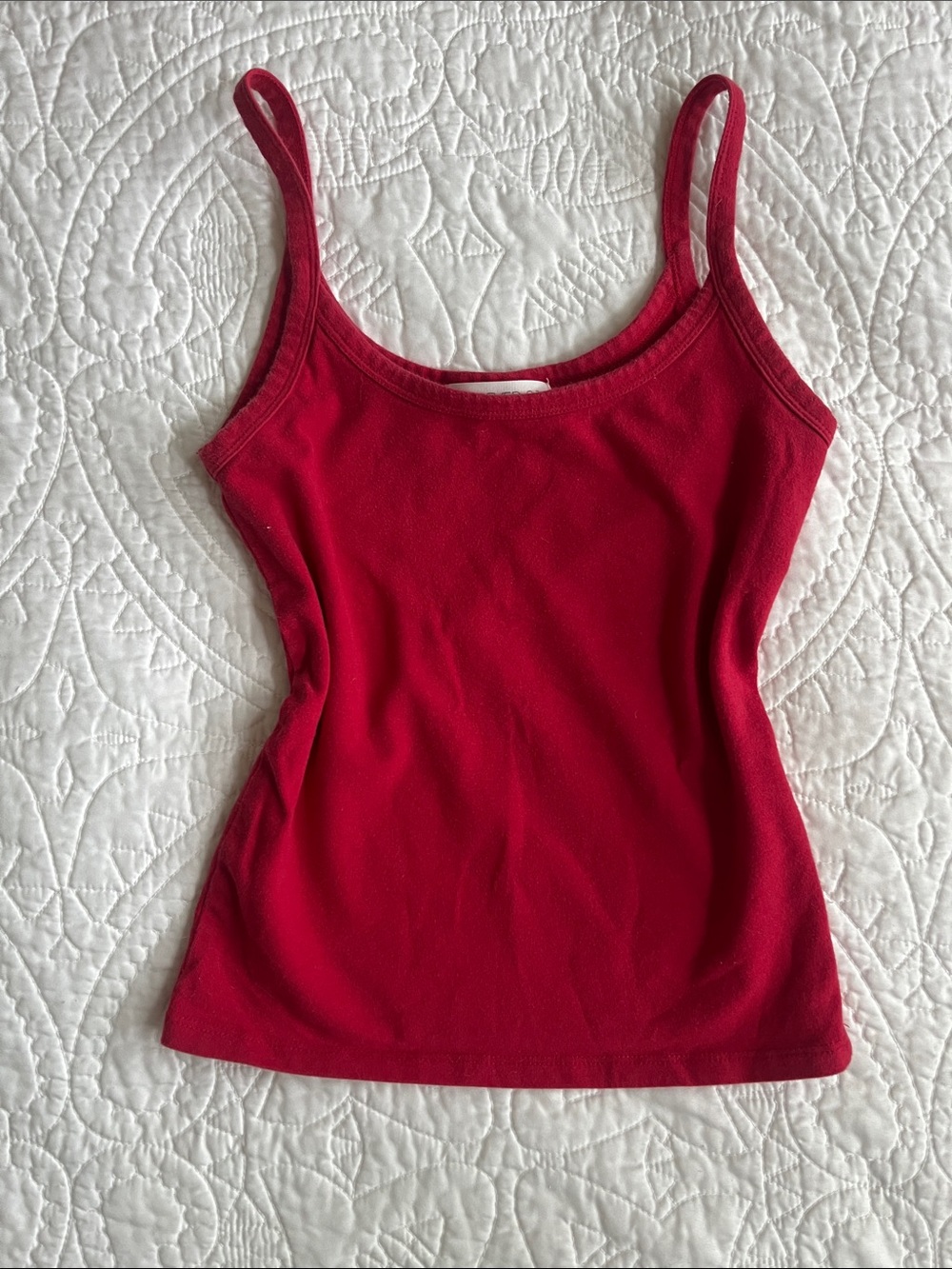 Forever 21 Red Scoop Neck Tank Top